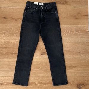 Agolde Riley High Rise Straight Crop